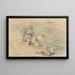 Les Lavandières - Alfred Sisley — oprawiony obraz na ścianie