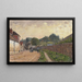 Marly-le-Roi - Alfred Sisley — oprawiony obraz na ścianie