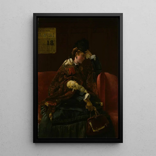 Alfred Stevens - At the Railway Station.webp