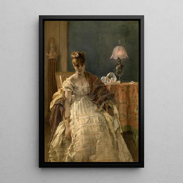 Rozpaczony - Alfred Stevens — oprawiony obraz na ścianie
