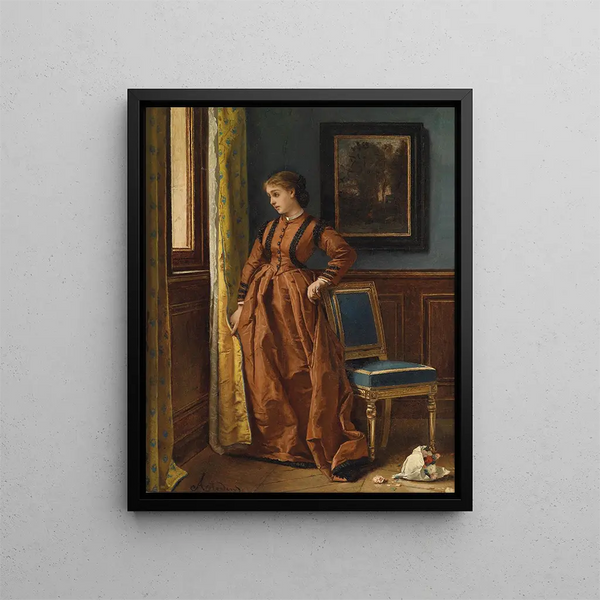 Déjà - Alfred Stevens — oprawiony obraz na ścianie