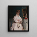 Młoda kobieta trzymająca książkę - Alfred Stevens — oprawiony obraz na ścianie