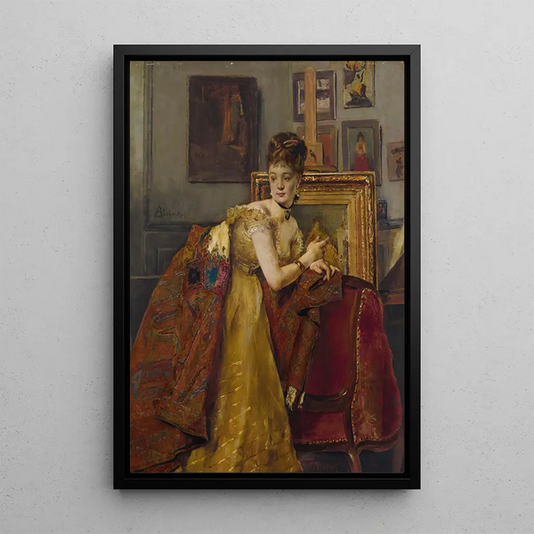 La toilette de bal - Alfred Stevens — oprawiony obraz na ścianie