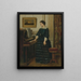 L'absence - Alfred Stevens — oprawiony obraz na ścianie