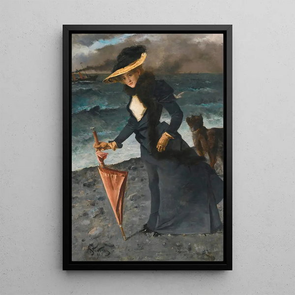 Reprodukcja obrazu Le coup de vent - Alfred Stevens