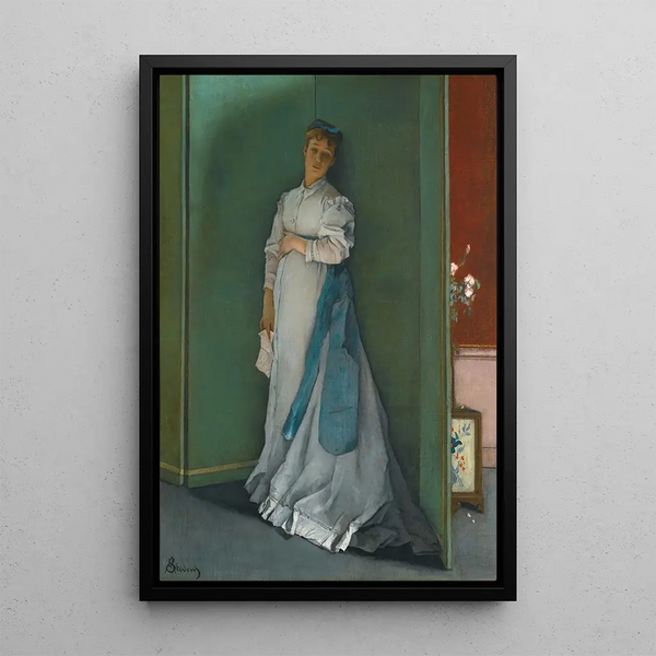 L'émotionnée - Alfred Stevens — oprawiony obraz na ścianie