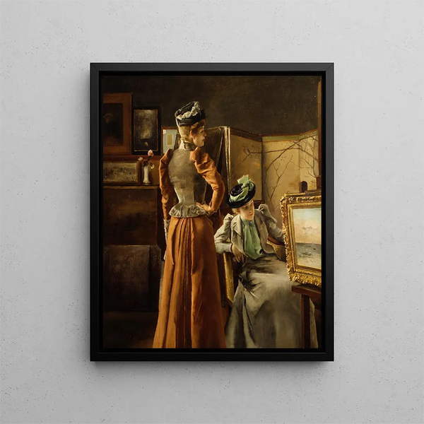 Patrzeć na obraz - Alfred Stevens — oprawiony obraz na ścianie