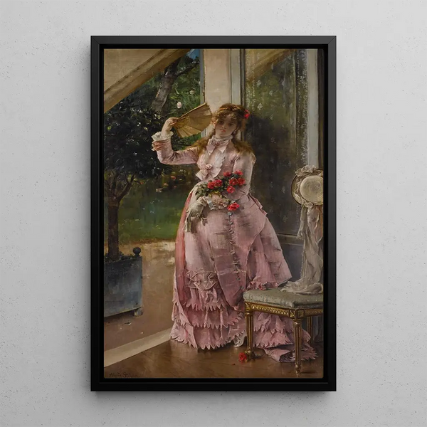 Lato - Alfred Stevens — oprawiony obraz na ścianie