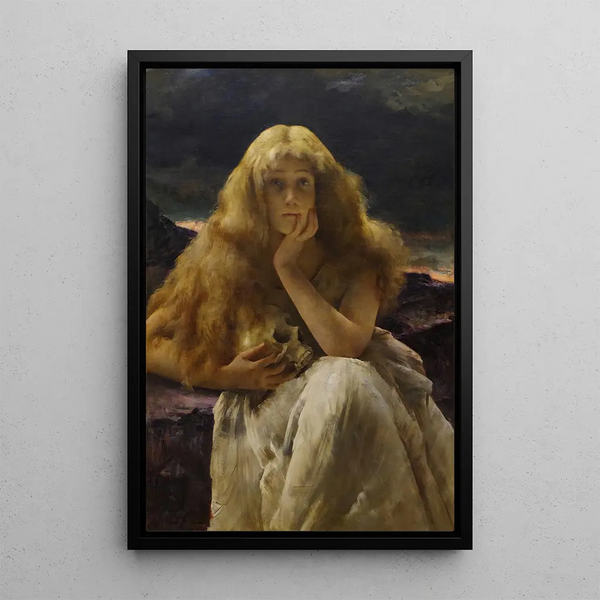Marie Madeleine - Alfred Stevens — oprawiony obraz na ścianie