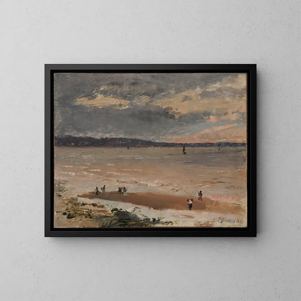 morski w Le Havre - Alfred Stevens — oprawiony obraz na ścianie