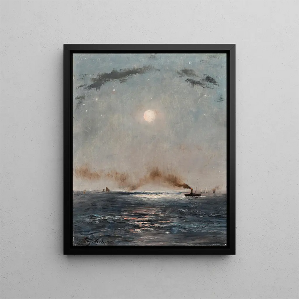 Marine de nuit - Alfred Stevens — oprawiony obraz na ścianie