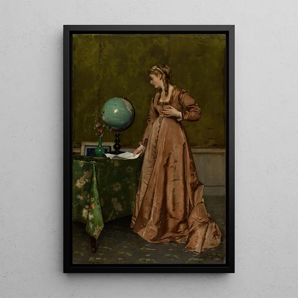 Reprodukcja obrazu Nowości z daleka - Alfred Stevens