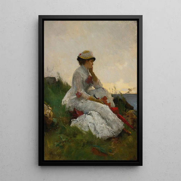 Reprodukcja obrazu Zadumany - Alfred Stevens