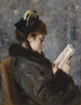 Portret młodej kobiety - Alfred Stevens — widok dzieła
