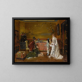Alfred Stevens - Ready for the fancy dress ball.webp