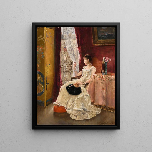Rêverie - Alfred Stevens — oprawiony obraz na ścianie