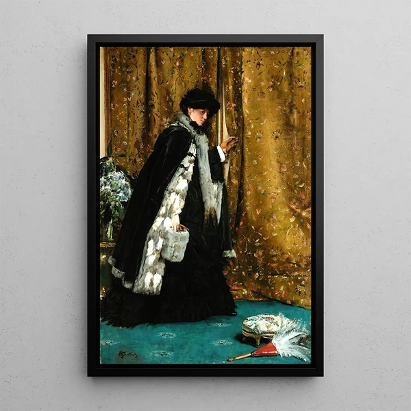 La visite du matin - Alfred Stevens — oprawiony obraz na ścianie