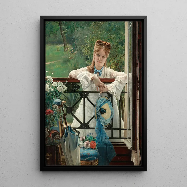 Reprodukcja obrazu Un Bleuet - Alfred Stevens