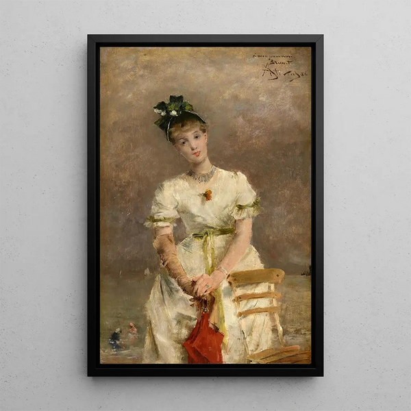Reprodukcja obrazu Młoda kobieta nad morzem - Alfred Stevens