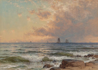Alfred Thompson Bricher - Sails at Sunset.webp