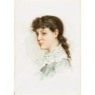 Reprodukcja obrazu Tête de femme n°2 brune - Alfred Turner