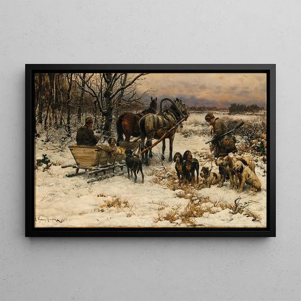 Alfred Von WieruszKowalski - Off to the Winter Hunt.webp