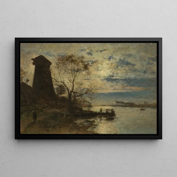 Le Rivage - Alfred Wahlberg — oprawiony obraz na ścianie
