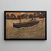 Łódź rybacka na morzu - Alfred Wallis — oprawiony obraz na ścianie
