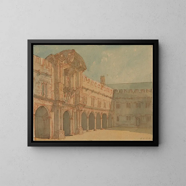 Collège Saint-Jean, Oxford - Alfred William Rich — oprawiony obraz na ścianie