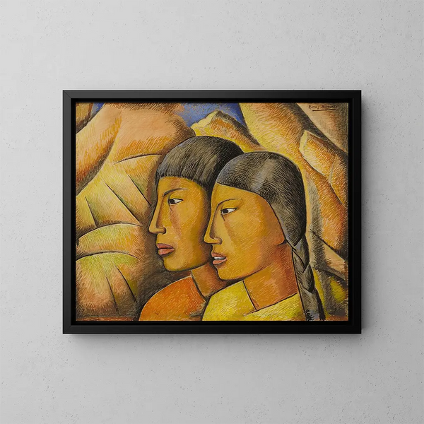 Amantes - Alfredo Ramos Martínez — oprawiony obraz na ścianie