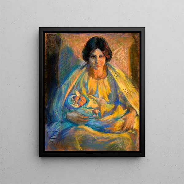 Par Lamplight - Alice Pike Barney — oprawiony obraz na ścianie