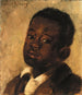Głowa czarnoskórego chłopca - Alice Pike Barney — widok dzieła