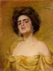 Laura w żółci - Alice Pike Barney — widok dzieła