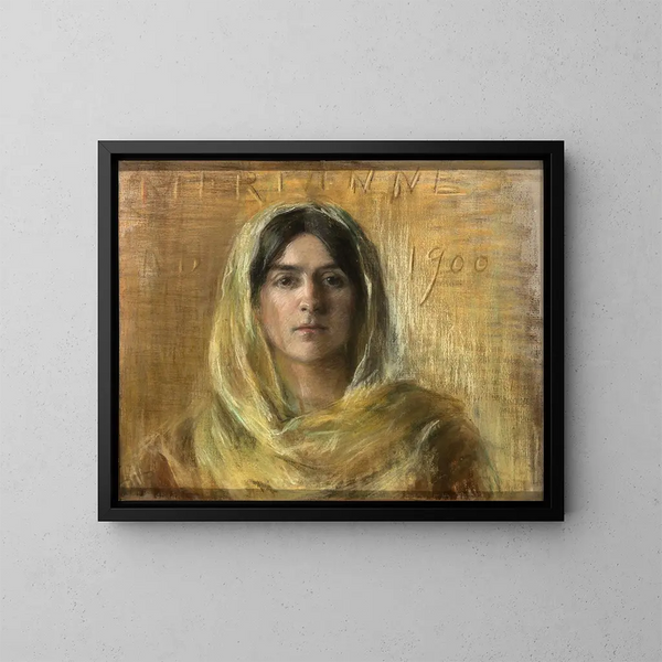 Marianne w żółci - Alice Pike Barney — oprawiony obraz na ścianie