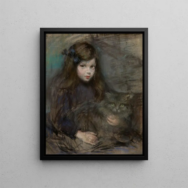 Minette i Minet - Alice Pike Barney — oprawiony obraz na ścianie