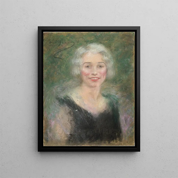 Mme Leslie Carter - Alice Pike Barney — oprawiony obraz na ścianie