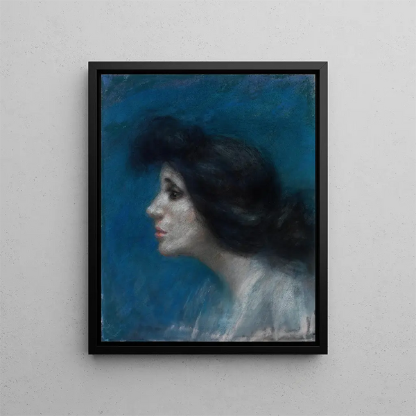 Mme Patrick Campbell - Alice Pike Barney — oprawiony obraz na ścianie