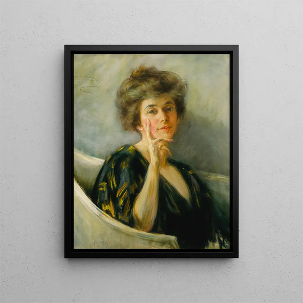 Autoportret w spoczynku - Alice Pike Barney — oprawiony obraz na ścianie