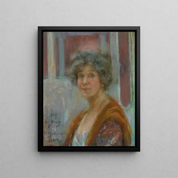 Autoportret w 1924 roku - Alice Pike Barney — oprawiony obraz na ścianie