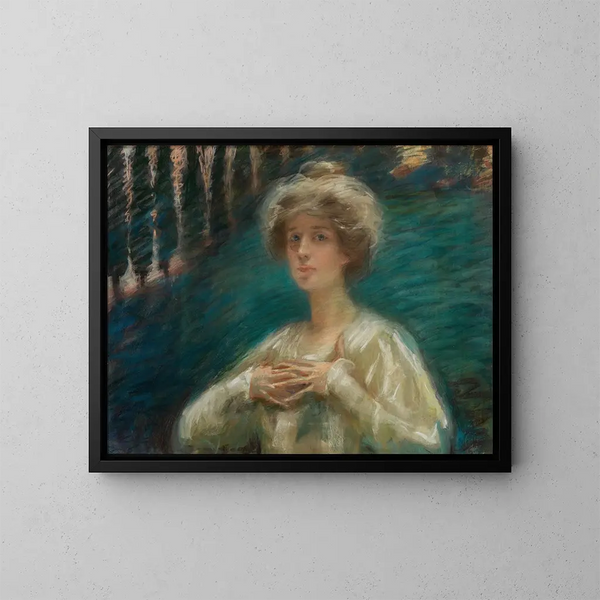 Tło leśne - Alice Pike Barney — oprawiony obraz na ścianie