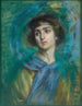 L'écharpe bleue - Alice Pike Barney — widok dzieła