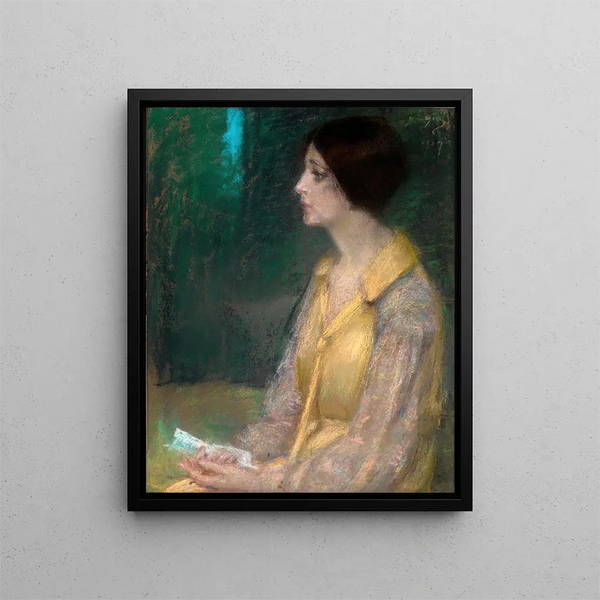La lettre - Alice Pike Barney — oprawiony obraz na ścianie