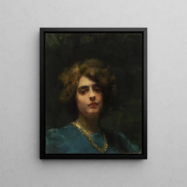 Le collier - Alice Pike Barney — oprawiony obraz na ścianie
