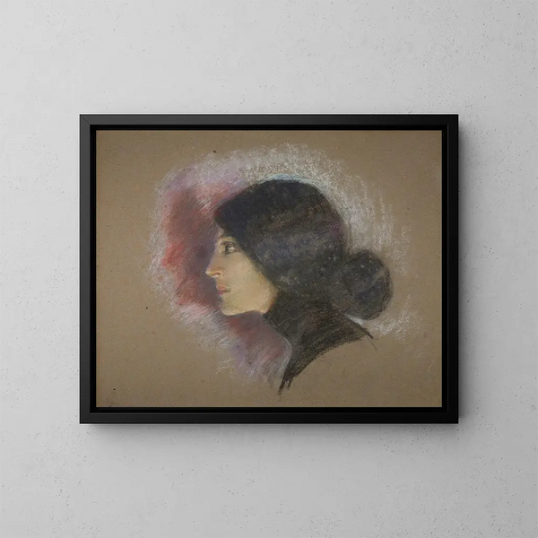 Vamp z 1900 roku - Alice Pike Barney — oprawiony obraz na ścianie