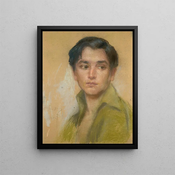 Młody poeta - Alice Pike Barney — oprawiony obraz na ścianie