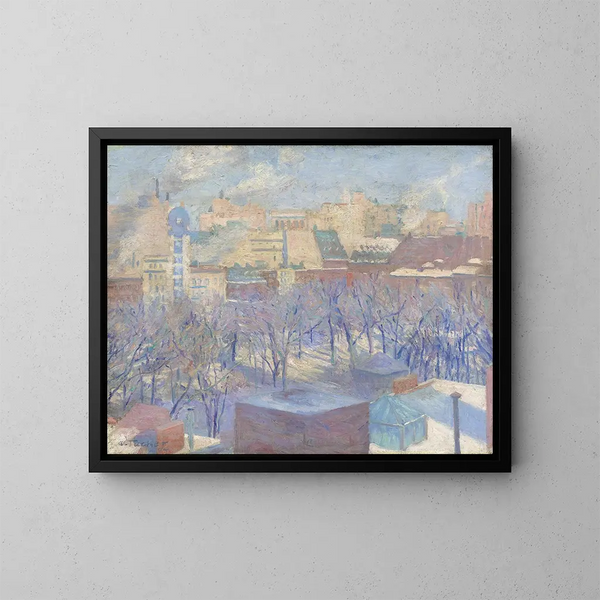 Madison Square Snow - Allen Tucker — oprawiony obraz na ścianie