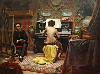 Le modèle au repos - Almeida Júnior — widok dzieła