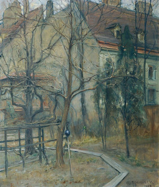 Alois Hnisch - Trber Wintertag Blick aus meinem Atelierfenster.webp