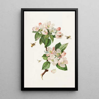 Alois Lunzer - Apple Blossoms and Bees.webp