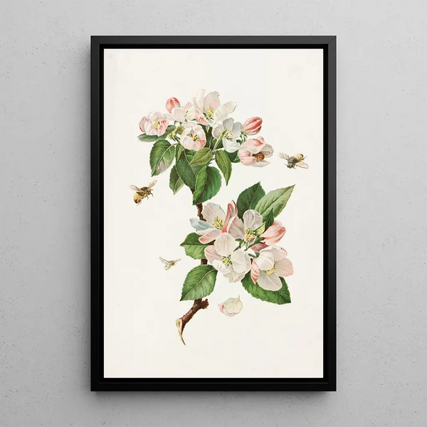 Alois Lunzer - Apple Blossoms and Bees.webp
